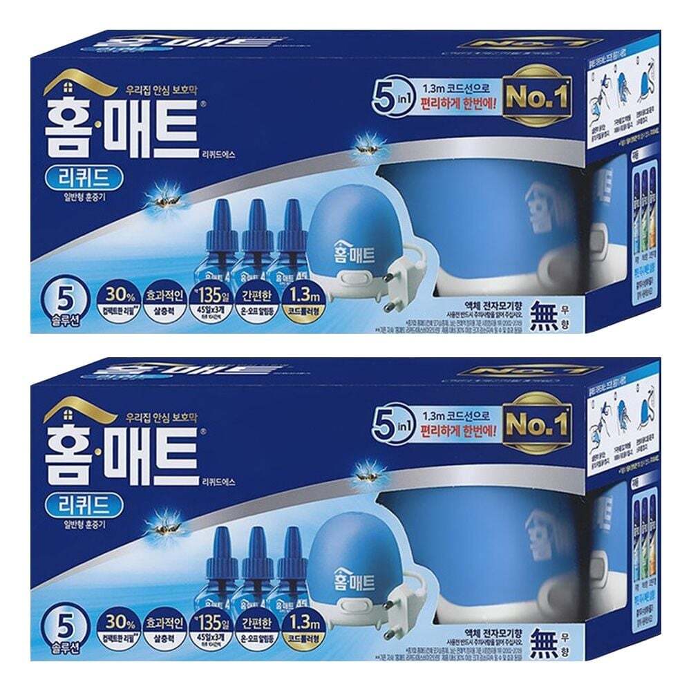 오너클랜 홈매트 코드형 훈증기 + 리퀴드에스 135일 X 2개