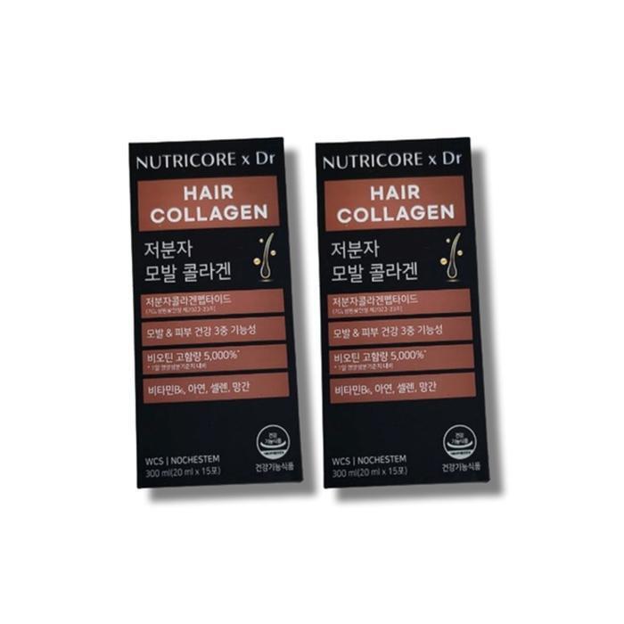 셀러허브 식품 뉴트리코어 x Dr 저분자 모발 콜라겐 20ml x 15포 2박스