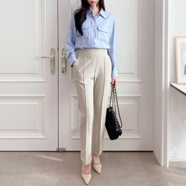 기타 [미라클세븐][M7] 여성 편한 셋업바지 하이웨이스트 H라인 슬랙스