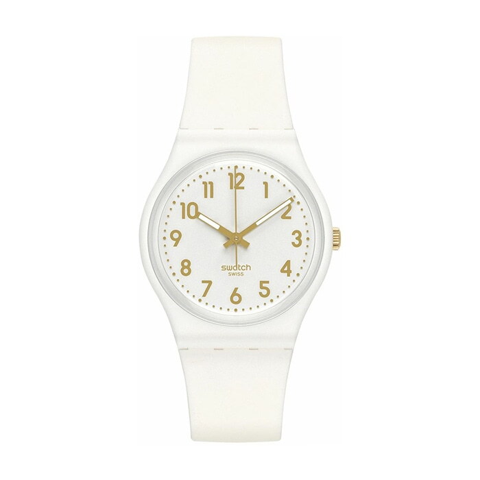 스와치 스와치 SO28W106-S14 CLASSIC WHITE BISHOP 여성 우레탄시계
