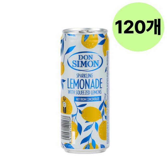셀러허브 식품 돈시몬 스파클링 에이드 레몬 탄산 330ml 120개입