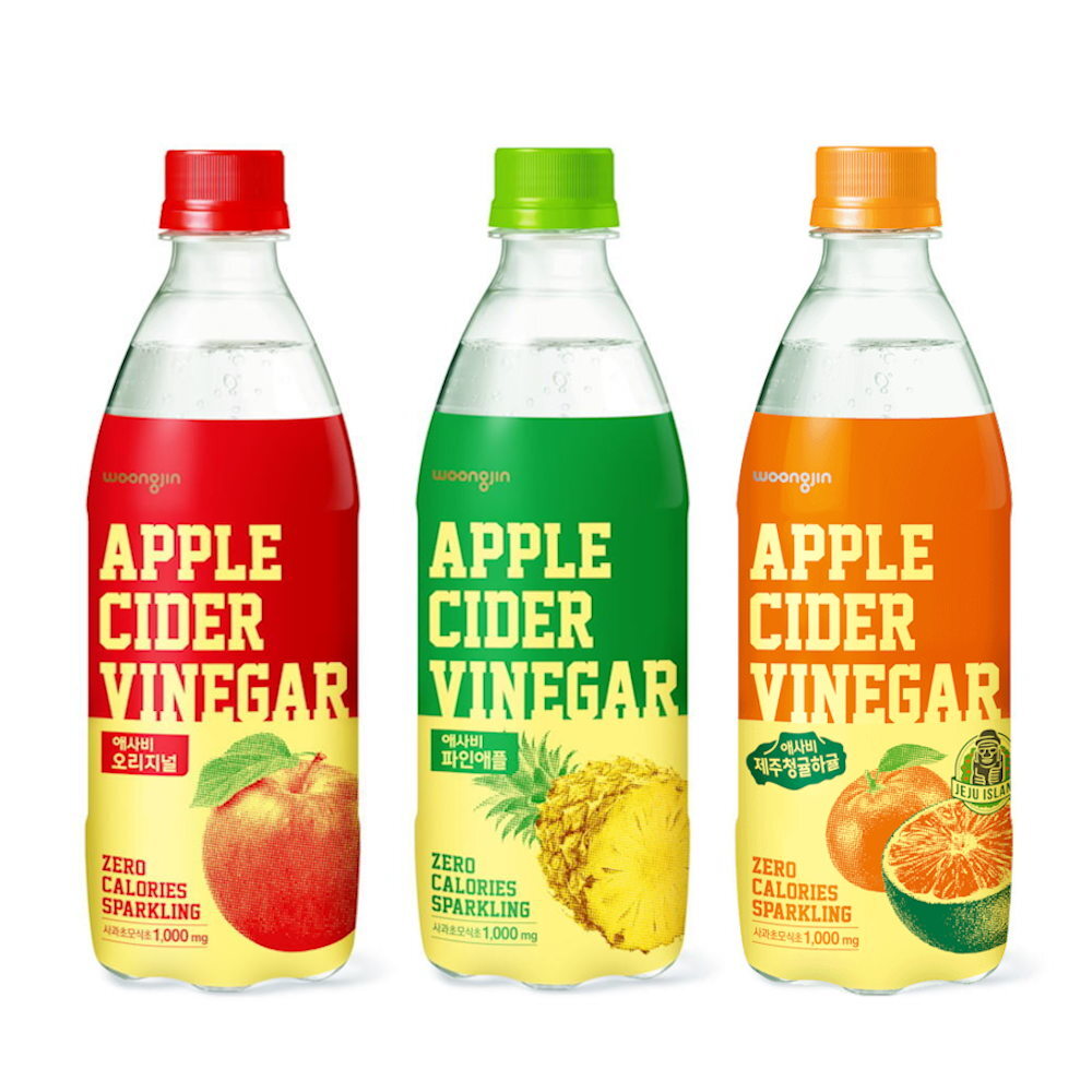 웅진식품 웅진식품 애사비 500ml x 24페트 (오리지널/파인애플 2종 중 택1)