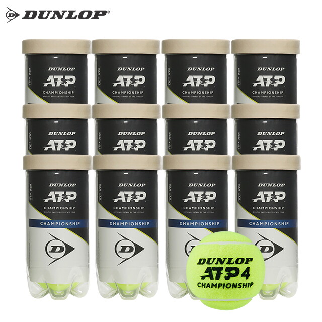 던롭 던롭 ATP 챔피언쉽 시합구 테니스 공 캔볼 12캔 24개입
