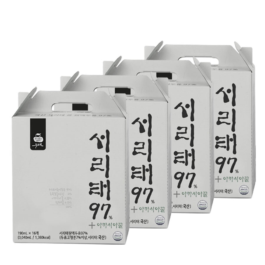 두보원 두보원 서리태97 두유 64팩 (16팩x4박스)