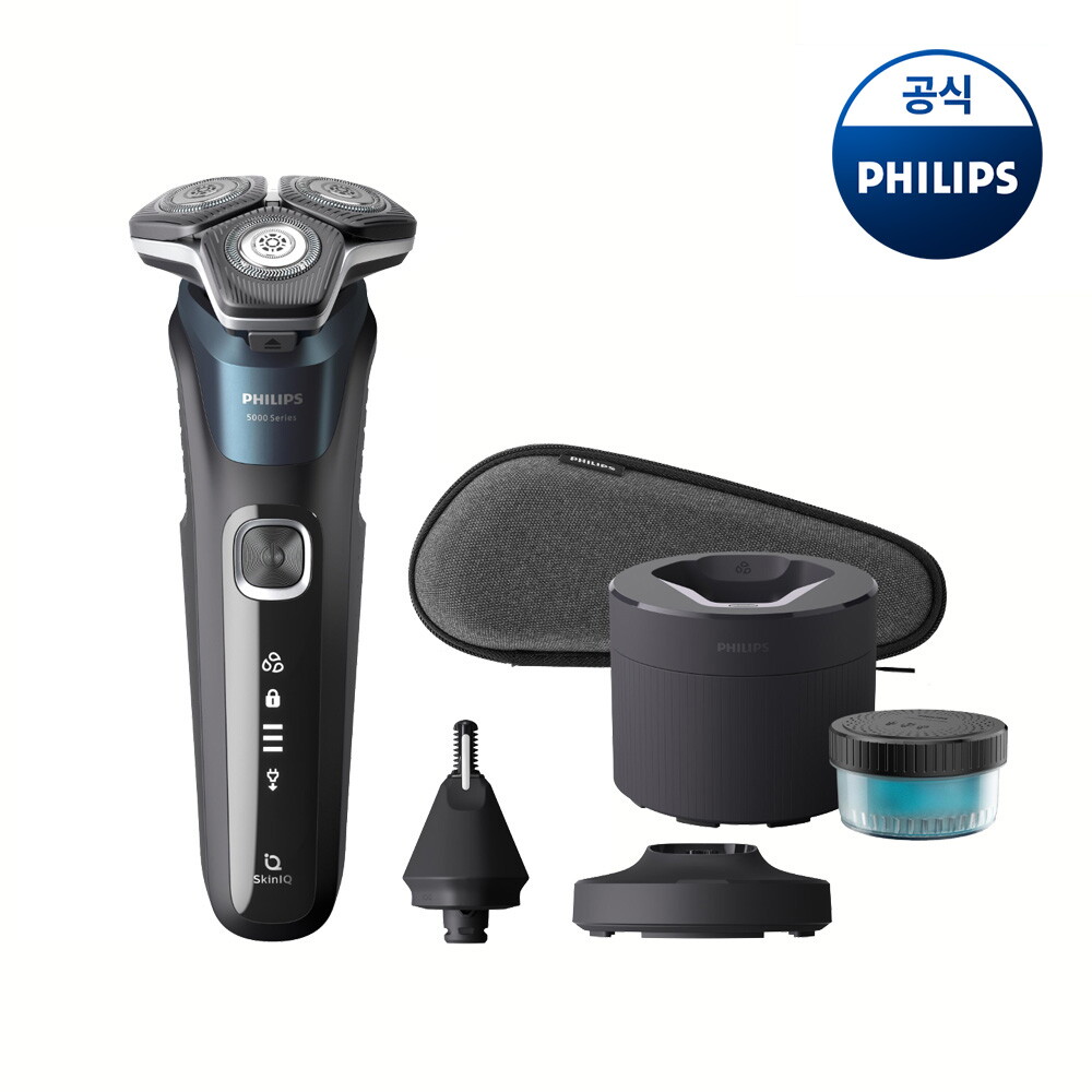 필립스 SkinIQ 5000 시리즈 전기면도기 일렉트릭 블루 S5889/71