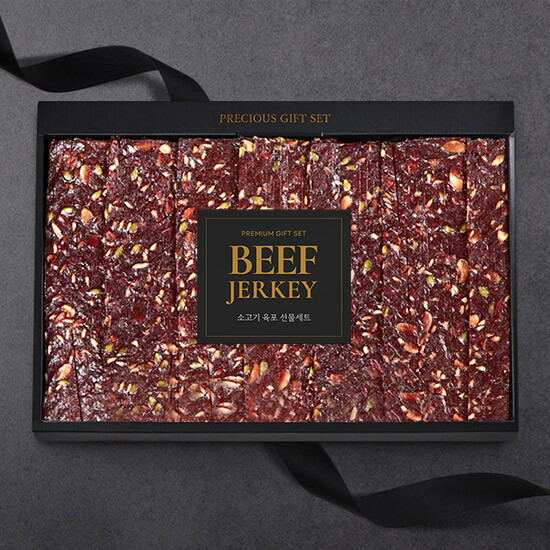 맛있는날 국내산 소고기 견과육포세트 640g(80g8팩)