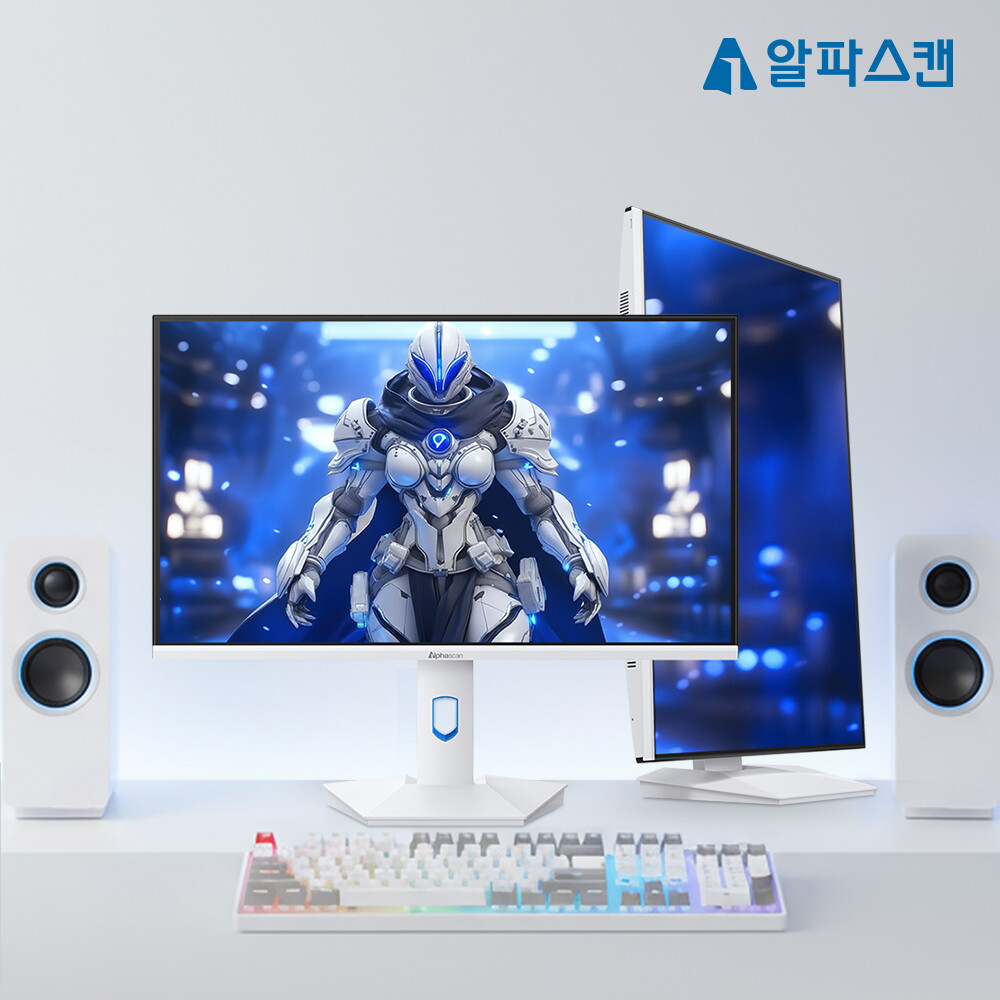 알파스캔(가전) 알파스캔 콘퀘스트 27F60G 게이밍 240 FAST IPS HDR 멀티스탠드 화이트 무결점 모니터