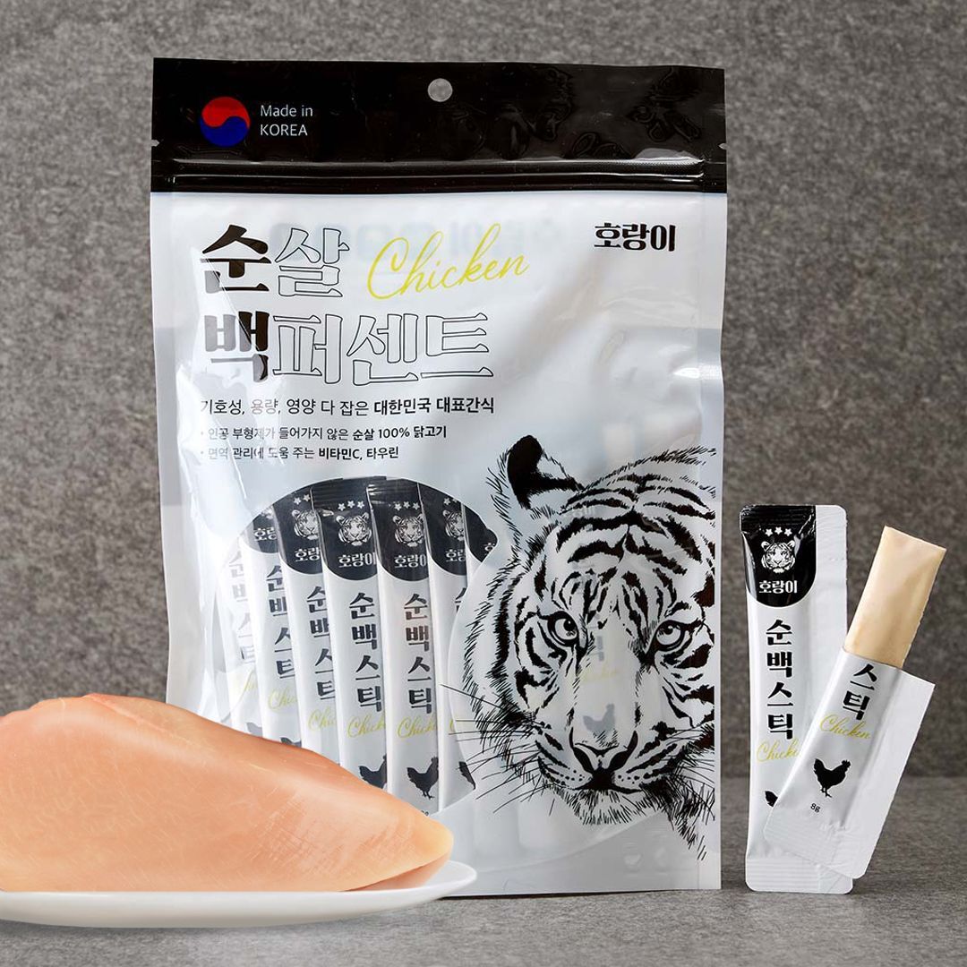 페슬러 호랑이 순백스틱 닭 8g x 30p