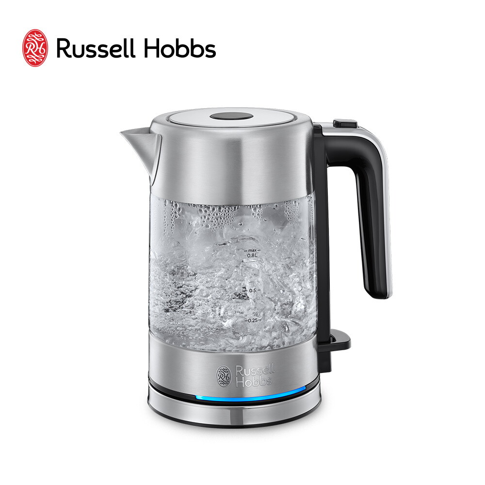 러셀홉스(가전) 컴팩트 글라스 전기포트 커피포트 RH-24191-70KR