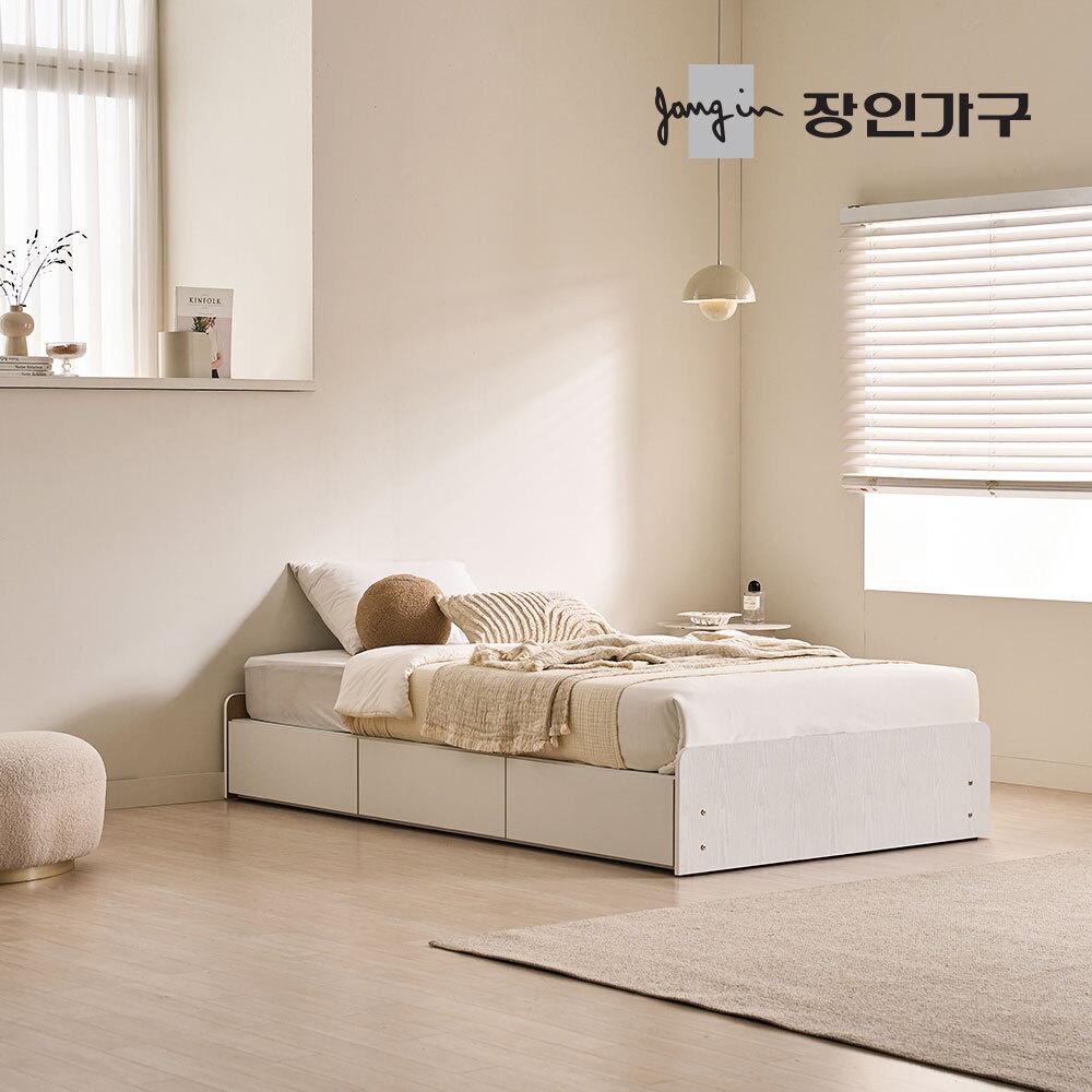 장인가구 (무료배송) 토리노 무헤드 서랍침대 S + 본넬 매트리스
