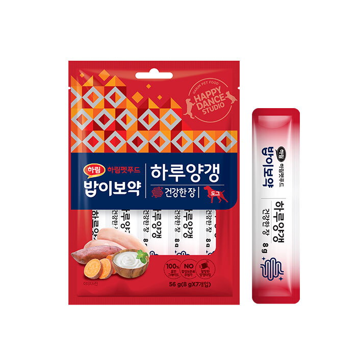 밥이보약 밥이보약 DOG 하루양갱 건강한 장 56g / 강아지간식