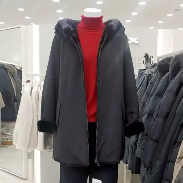 요하넥스 밍크 리버시블 패딩 밍크점퍼B5D1MQ36