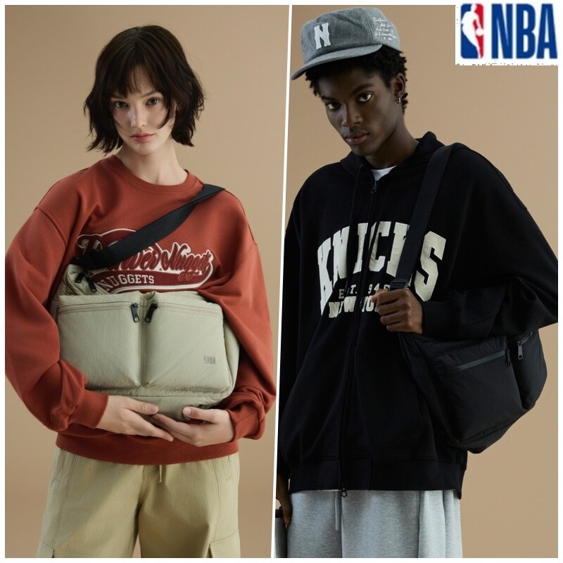 NBA 남여공용 엔비에이 가방 크로스백 호보백 경량 10리터 무지 GR (N255AB063P)