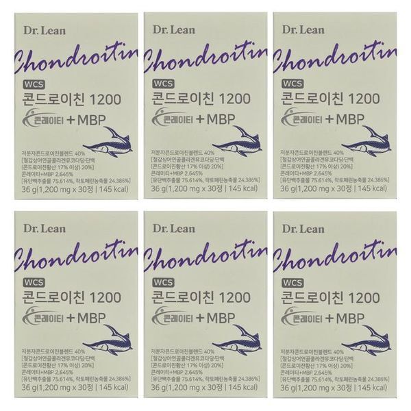 하프클럽(식품) [하프클럽/기타]닥터린 콘드로이친 1200 콘레이티   MBP 1200mg x 30정 6박스 HIS