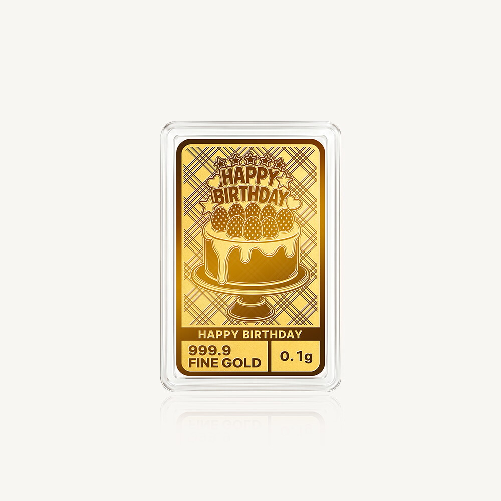 수앤진골드 축하 케이크 골드바 24K 순금 0.1g