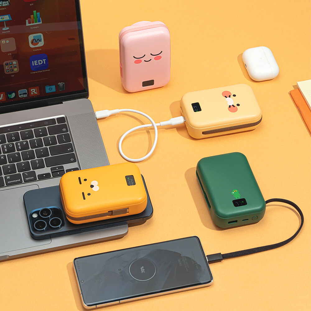 카카오프렌즈 카카오프렌즈 케이블형 맥세이프 보조배터리 20,000mAh