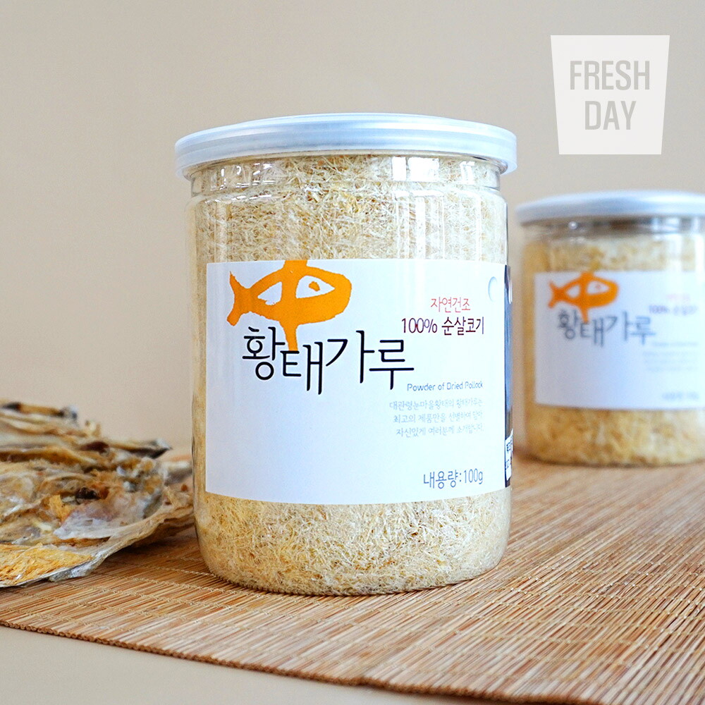 프레시데이 대관령 눈마을 자연건조 순살 황태가루 100g+100g