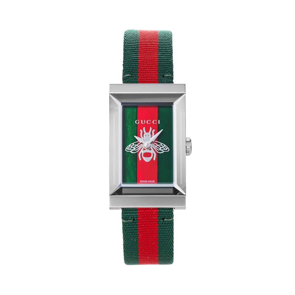 구찌 구찌 YA147413 G프레임 여성 나일론 쿼츠 21x34mm