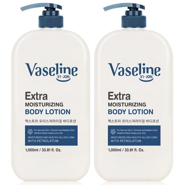 바이존바세린 바이존바세린 퍼퓸 엑스트라 모이스처라이징 고보습 바디로션 대용량 1000ml 2개