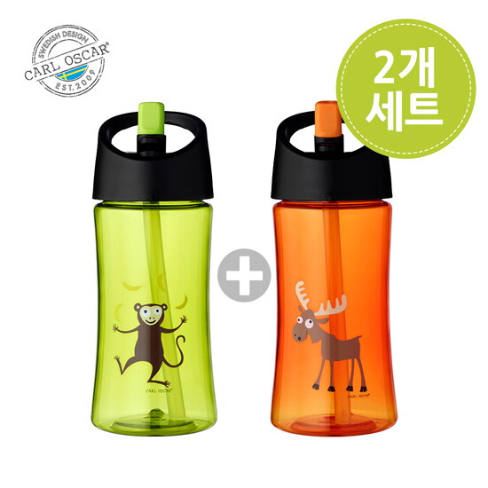 칼오스카 (칼오스카)빨대물병 2개세트/유아물병/어린이집물병/유아물통/유치원물통