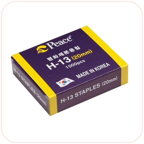 브이와이 [하프클럽/브이와이]스테플러침 사용이편리한 H-13 20mm 1000pcs