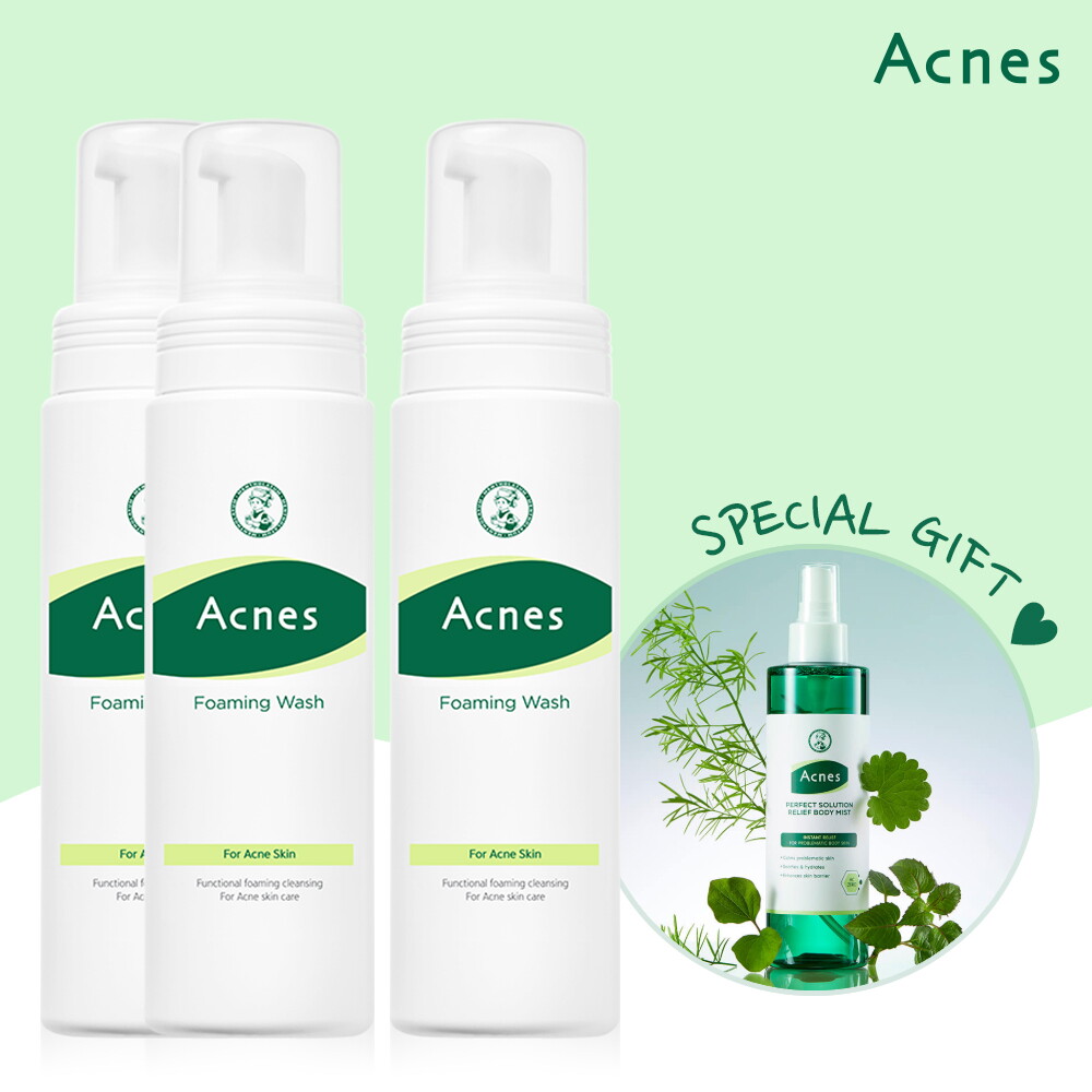 아크네스 아크네스 포밍워시 200ml x3개 (바디릴리프 미스트 150ml 증정)