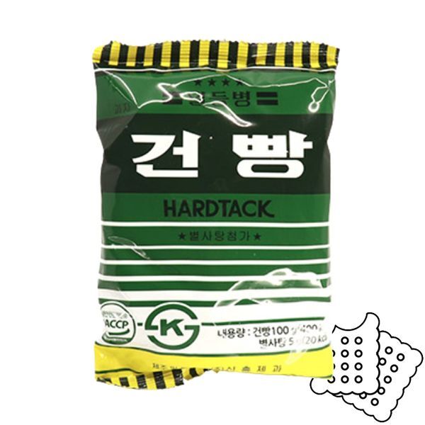 하프클럽(식품) [하프클럽/베스트식품]신흥 일등병건빵(40입) 100g, 40개