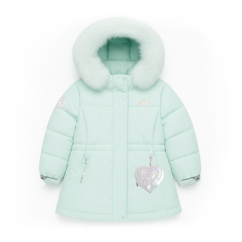 뉴발란스 NB 뉴발란스 키즈 솔리드 미디 덕다운 아동 주니어 패딩 점퍼 민트 NK9PE4803G-84