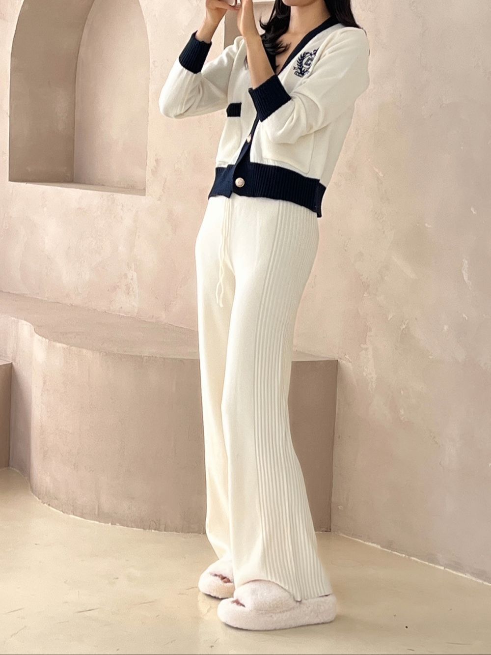 코코루디아 코코루디아 / (무료배송) 롱니트밴딩팬츠  키큰녀 니트팬츠 꾸안꾸 마실룩