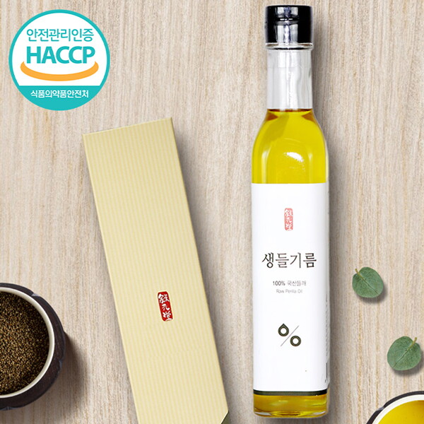 웰굿 HACCP인증 냉압착 국내산 생들기름 250ml