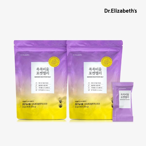 나우푸드 [하프클럽/나우푸드]닥터엘리자베스 쏙쏙비움 포켓젤리 14개입 2포대