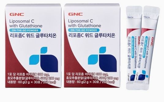 지엔씨 (GNC)리포좀C 위드 글루타치온(2g x 30포)X2개/2개월분