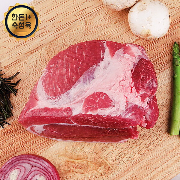 웰굿 [냉장][한돈1+]국내산 숙성 돼지고기 뒷다리살(수육용) 600g