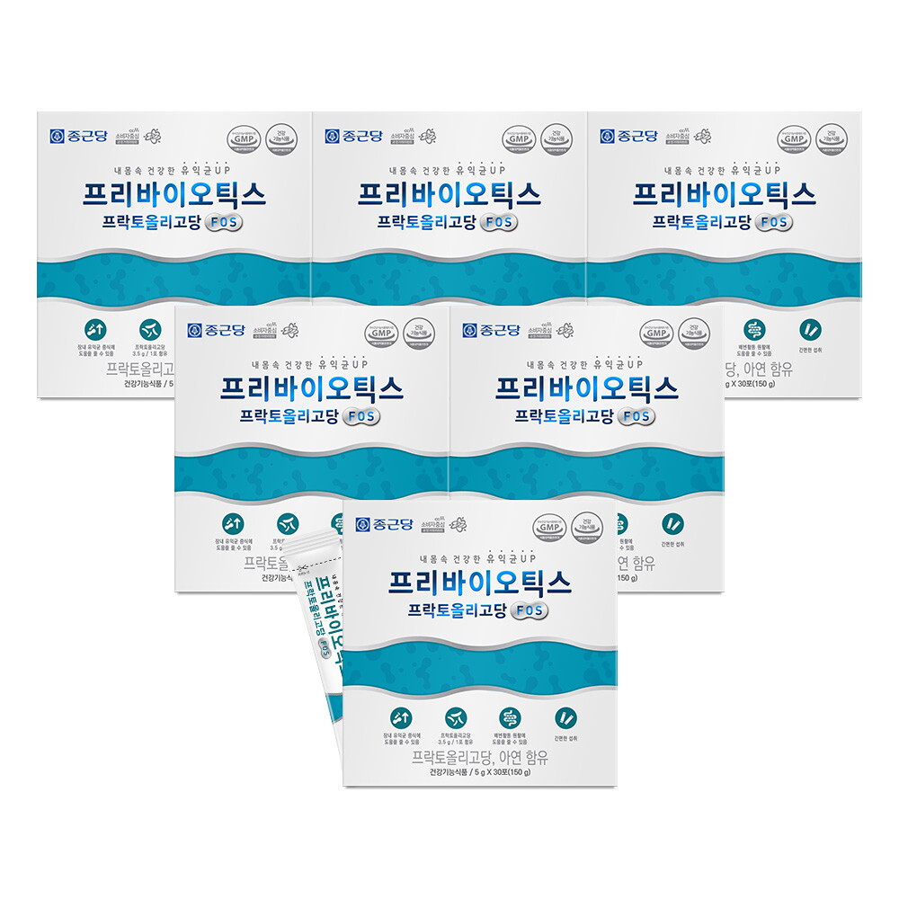 종근당 종근당 프리바이오틱스 프락토올리고당 FOS 6박스