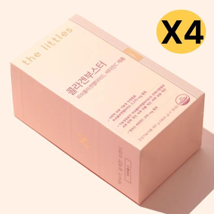 셀러허브 식품 더리틀스 콜라겐 부스터 저분자 비타민C 선물 30포 X4