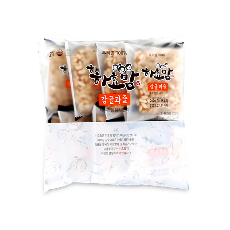 제주푸드마씸 하효맘 감귤과즐 240gx3팩 (30gx8개입/팩)