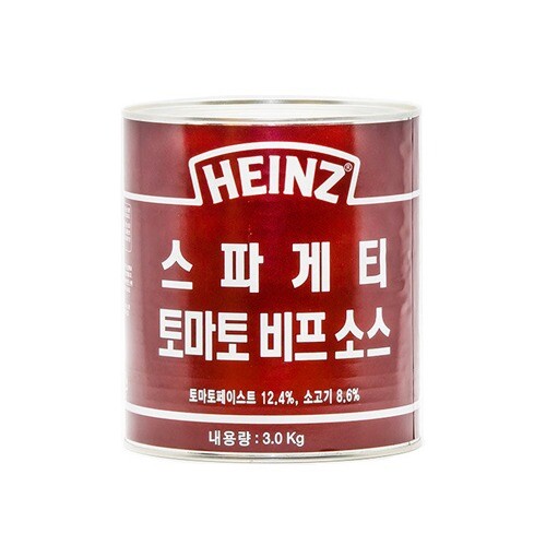 레인보우마켓 (하인즈) 토마토 비프 스파게티소스 3kg X 6개입