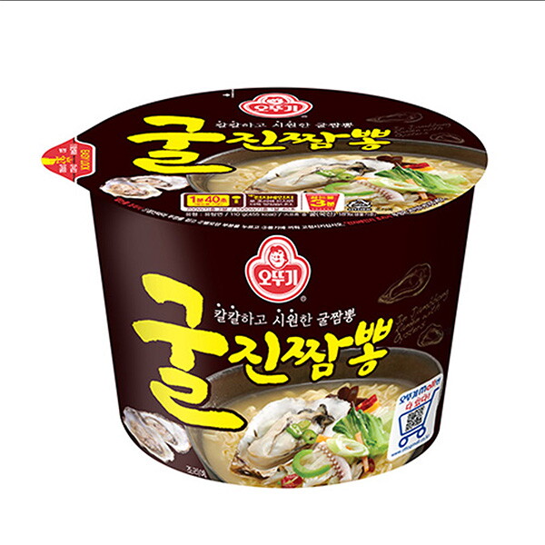 오뚜기 큰컵라면 오뚜기 굴진짬뽕 110g 24개