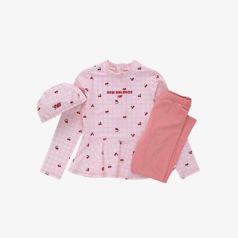 뉴발란스 키즈 NBgC Cherry Blossom_플레어 래쉬가드 레깅스 셋업 NK9RG3772G_25