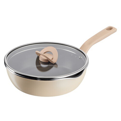 테팔(아울렛) 원픽냄비팬 플러스(24cm)_양송이베이지