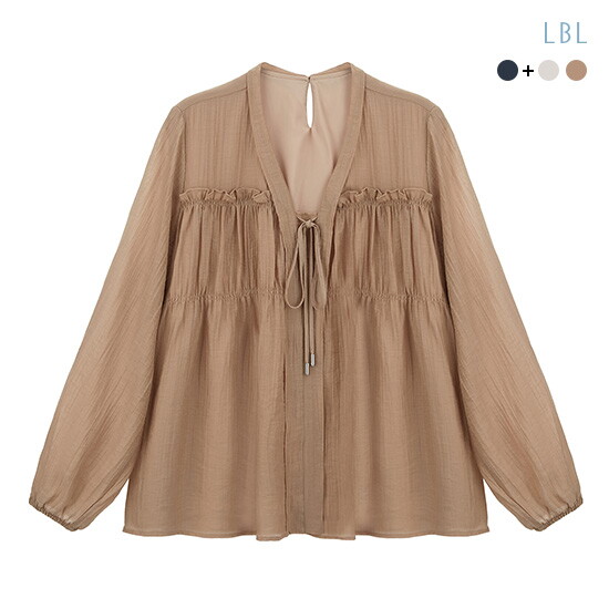 (런칭가 69,900원) 26SS SHEER 프릴 블라우스 2종 5