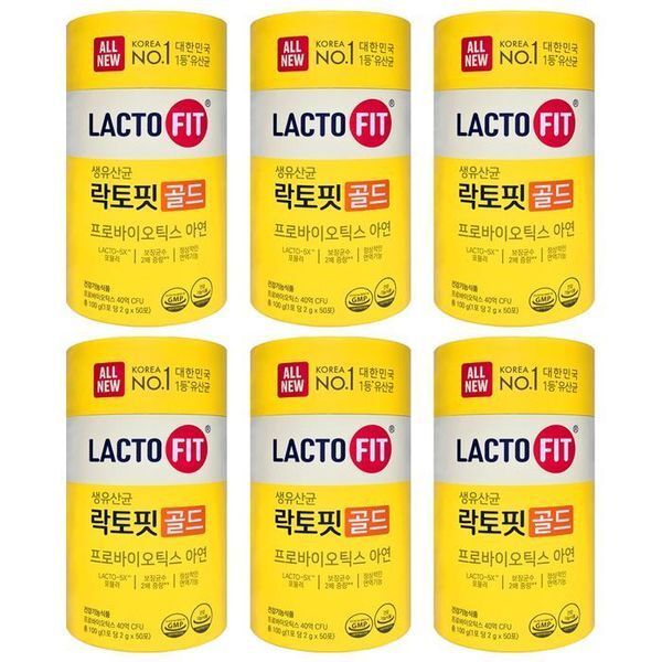 하프클럽(식품) [하프클럽/기타]종근당건강 락토핏 생유산균 골드 2g50포6통 HIS