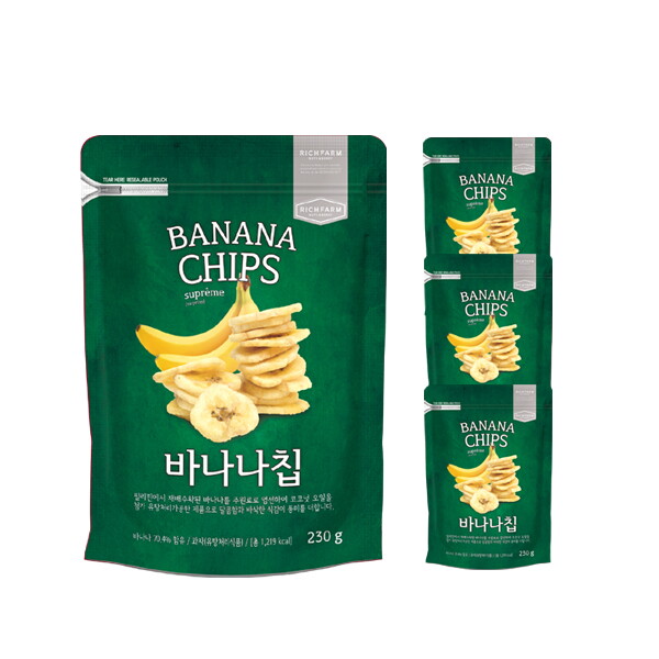 리치팜너트 바나나칩230g 4팩