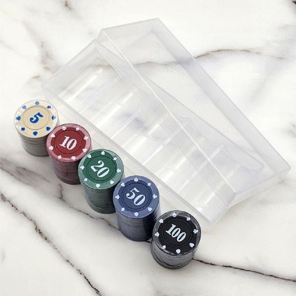 알티피아 [하프클럽/알티피아]홀덤칩 컬러칩 게임용칩 플라스틱 100P 보드게임 룰렛칩 홈파티 베팅칩 수납