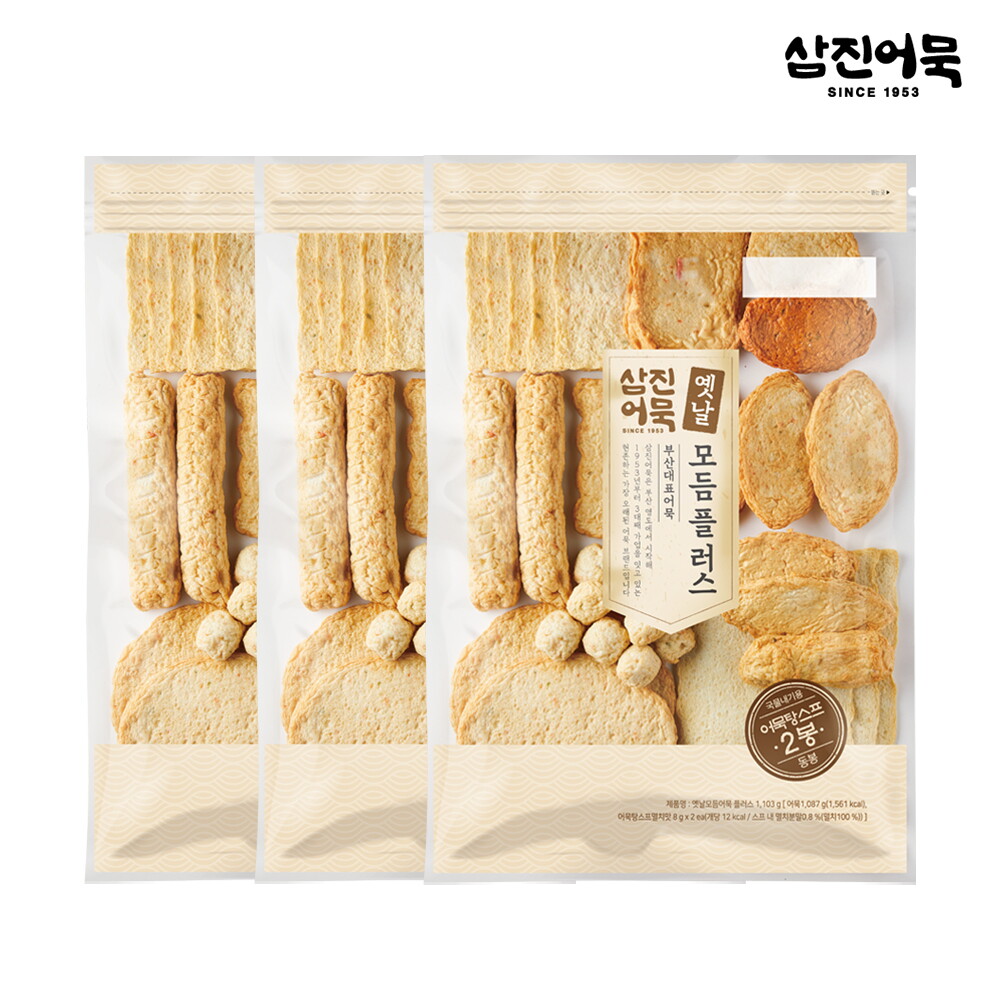 동방유래 (삼진어묵) 옛날모듬어묵 플러스 x 3개