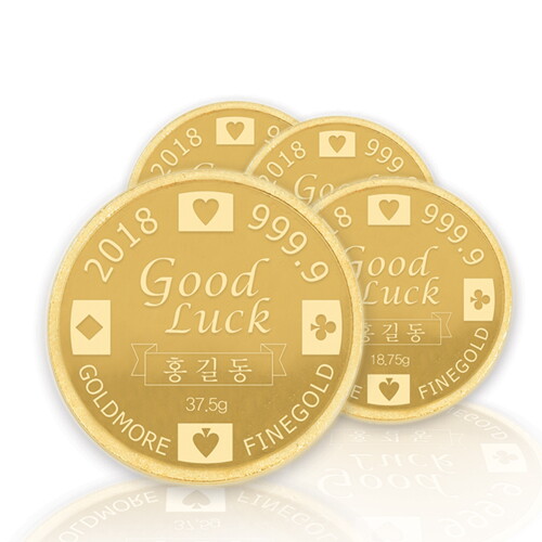 [주식회사 혼골드모아]골드모아 순금 골드바 코인 3.75g 24k [포커A]