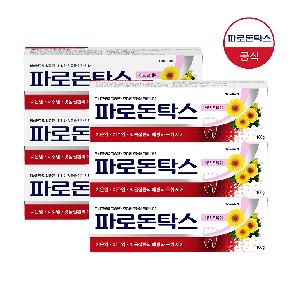 [NEOCOSMED Co., Ltd.]파로돈탁스 파로돈탁스 허브 프레쉬 잇몸치약 100g x6개