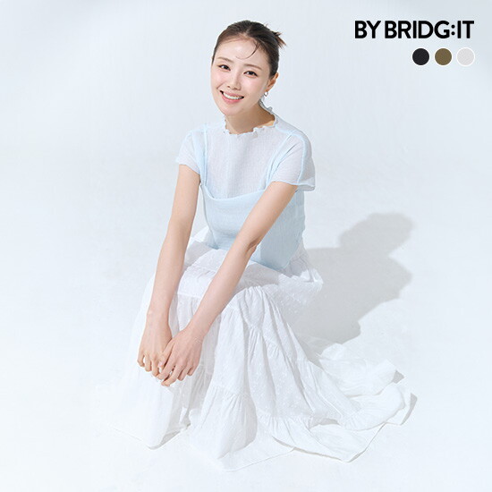 ○ 26SS 아사 코튼100 티어드 스커트 5