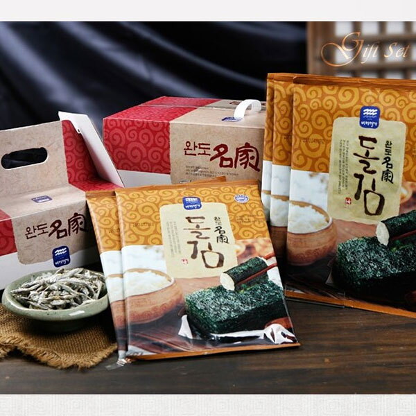 남도사랑 완도명가 귀한선물세트2호(대멸치700g지주식돌김구이김7매x5봉)