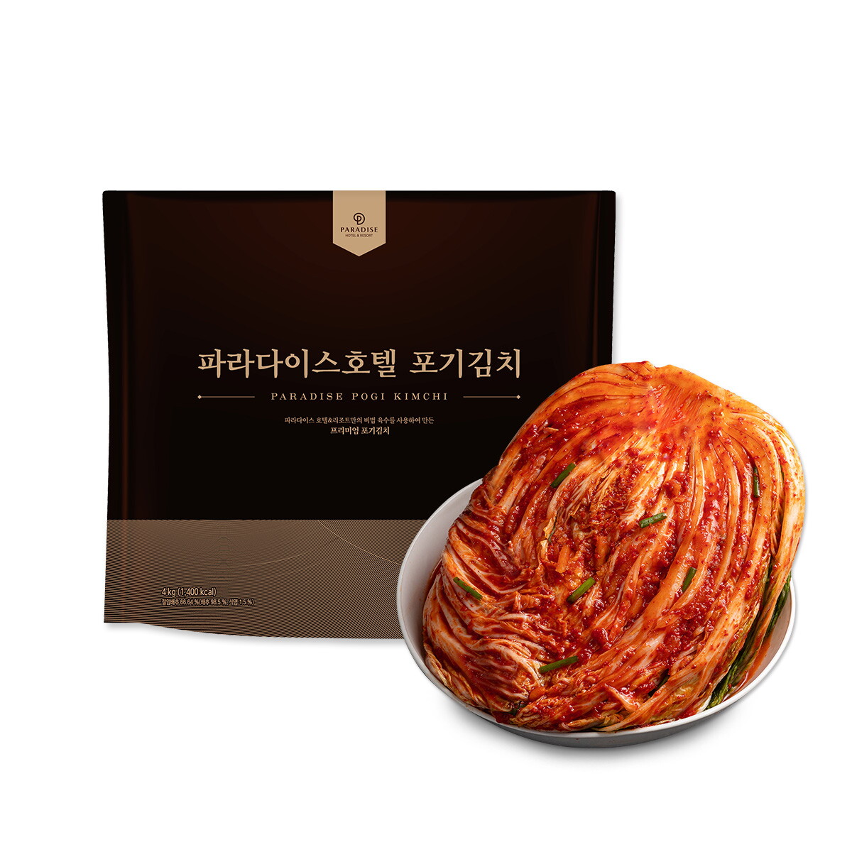 파라다이스호텔 포기김치 4kg X 2팩
